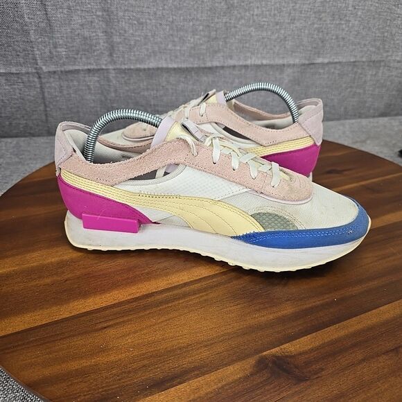 Puma Future Rider Double White Pink Lady' Casual Sneakers 382281-01 Women 9.5 - Picture 13 of 16